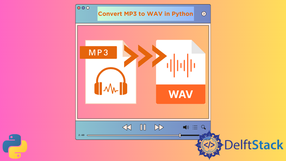 how to convert mp3 to wav in python